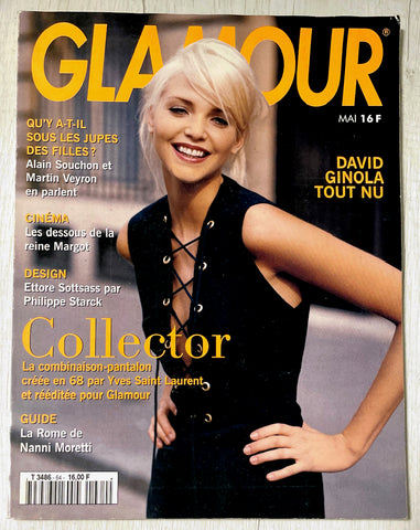 GLAMOUR France Magazine May 1994 NADJA AUERMANN Karen Mulder
