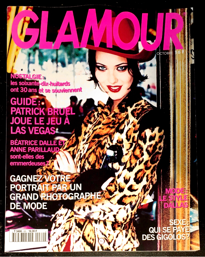 GLAMOUR France Magazine October 1994 SHALOM HARLOW Christy Turlington KAREN MULDER