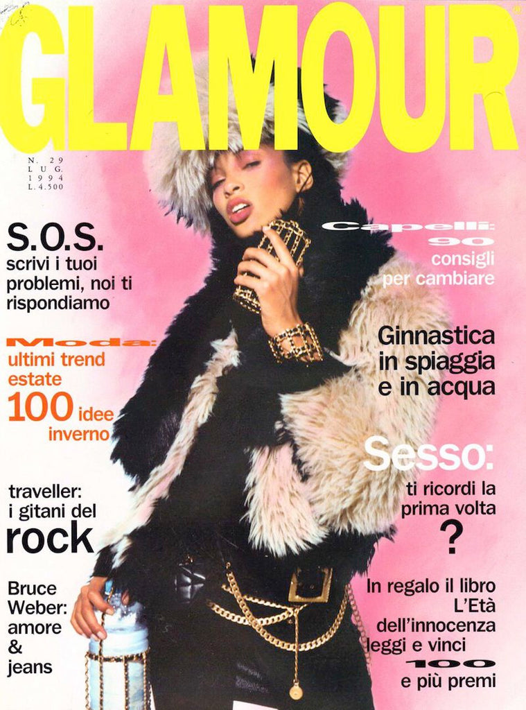 GLAMOUR Italy Magazine July 1994 BRANDI QUINONES Beri Smither BRUCE WEBER