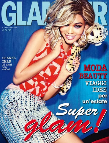 GLAMOUR Italia Magazine July 2014 CHANEL IMAN by ELLEN VON UNWERTH New SEALED