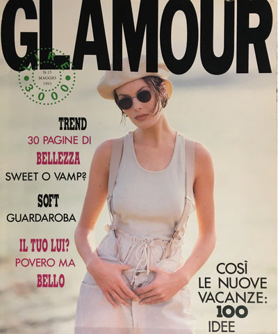 GLAMOUR Italia Magazine May 1993 ANJA KNELLER Krissy Niki Taylor TALISA SOTO Hartmann