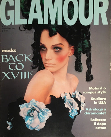 GLAMOUR Magazine Italia September 1992 BRIDGET HALL Tatiana Sorokko DEBBIE DEITERING