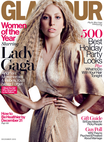 GLAMOUR Magazine US December 2013 LADY GAGA