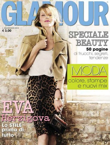 GLAMOUR Italia Magazine May 2014 EVA HERZIGOVA Eva Doll ELLE FANNING