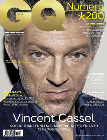 GQ Magazine Italia May/June 2016 VINCENT CASSEL Mino Raiola INEZ & VINOODH Portfolio
