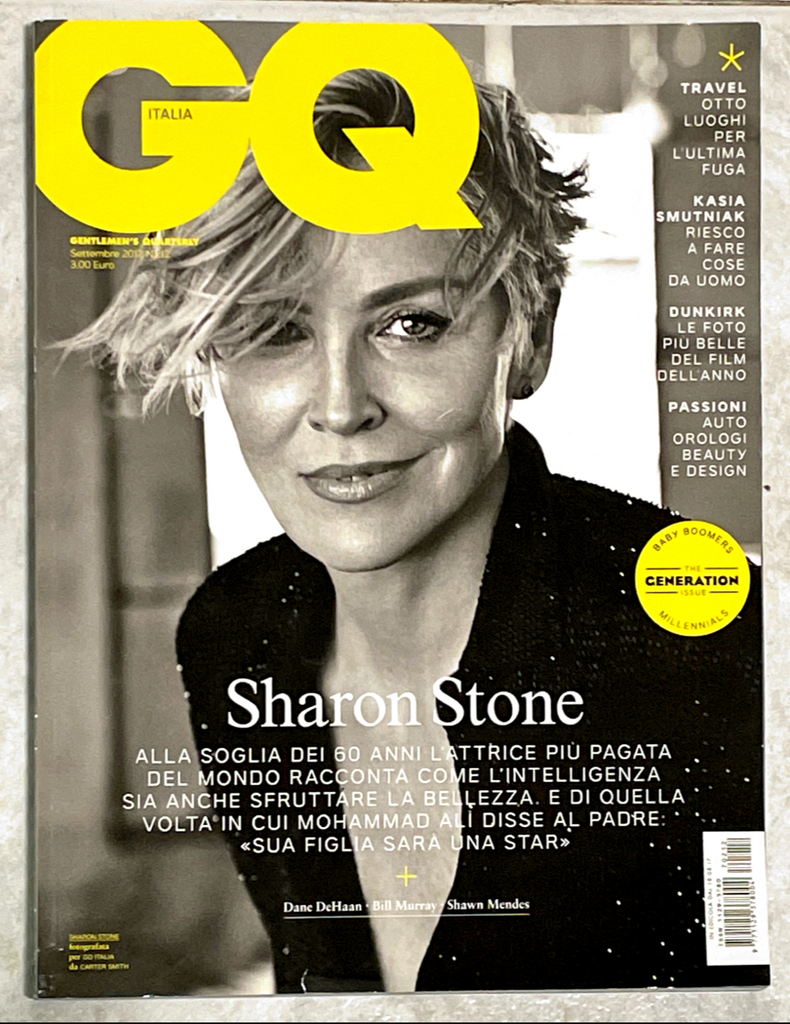 GQ Italia Magazine September 2017 SHARON STONE Shawn Mendes DANE DEHAAN