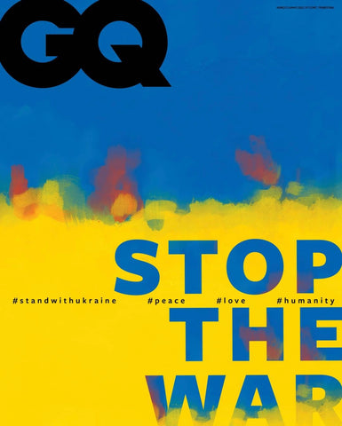 GQ Magazine Portugal March 2022 STOP THE WAR standwithukraine BRAND NEW
