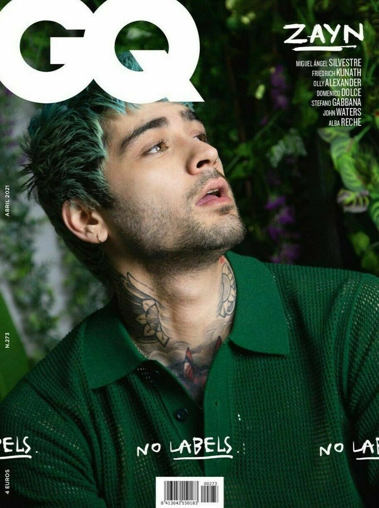 GQ Magazine Spain April 2021 ZAYN MALIK John Waters OLLY ALEXANDER Alba Reche