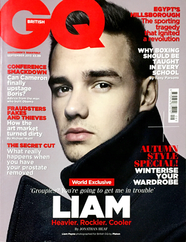 GQ British UK Magazine September 2013 LIAM PAYNE One Direction