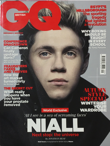 GQ British UK Magazine September 2013 NIALL HORAN One Direction