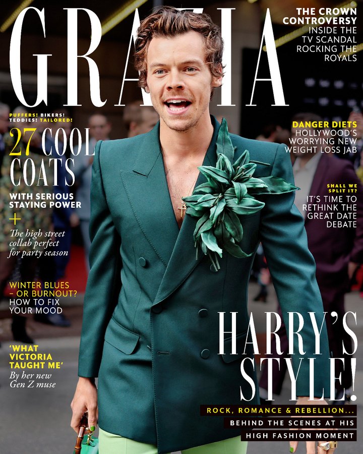 Harry Styles GRAZIA Magazine UK November 2022 Brand New