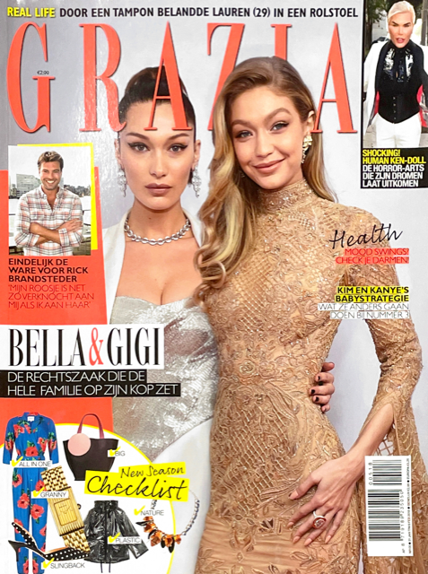 GRAZIA Netherlands January 2018 GIGI Bella HADID Magazine