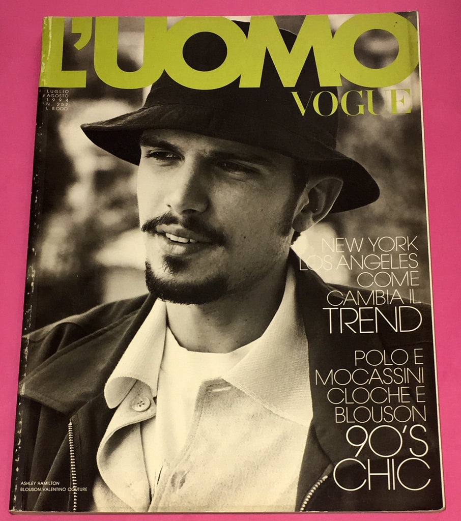 L'UOMO VOGUE Magazine July 1994 ASHLEY HAMILTON Bruce Weber ALBERT DELEGUE