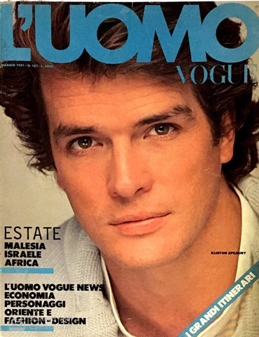 L'UOMO VOGUE Magazine May 1981 KLINTON SPILBURY