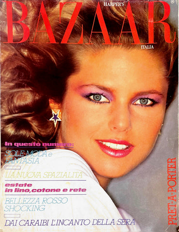 HARPER'S BAZAAR Italia Magazine April 1978 CHRISTIE BRINKLEY Michelle Stevens