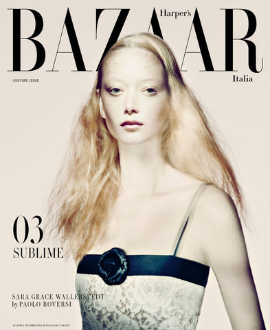 HARPER'S BAZAAR Magazine Italia April 2023 SARA GRACE WALLERSTEDT by PAOLO ROVERSI