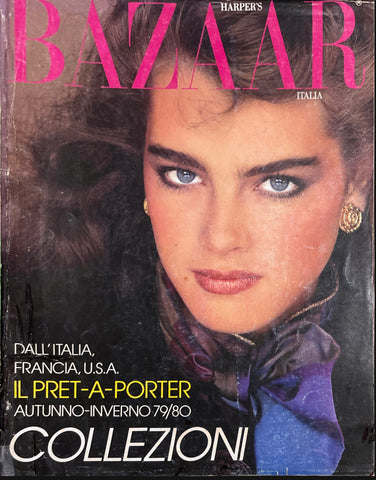 HARPER'S BAZAAR Italia Magazine July 1979 BROOKE SHIELDS Rosemary McGrotha GIA CARANGI