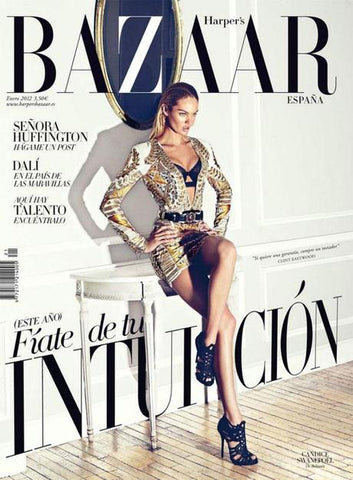 HARPER'S BAZAAR Spain Magazine January 2012 CANDICE SWANEPOEL Stella Tennant