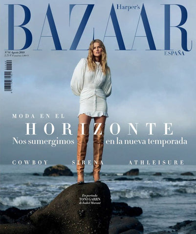 HARPER'S BAZAAR Spain August 2018 TONI GARRN Ondria Hardin KIM NOORDA