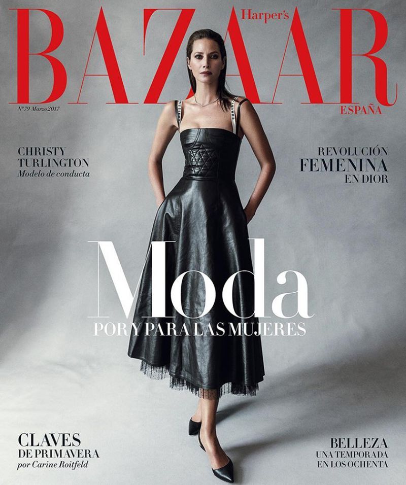 HARPER'S BAZAAR Magazine Spain March 2017 CHRISTY TURLINGTON Bimba Bose KIM PEERS