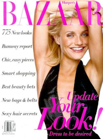 HARPER'S BAZAAR Magazine US January 2002 CAMERON DIAZ Gisele Bundchen ERIN WASSON