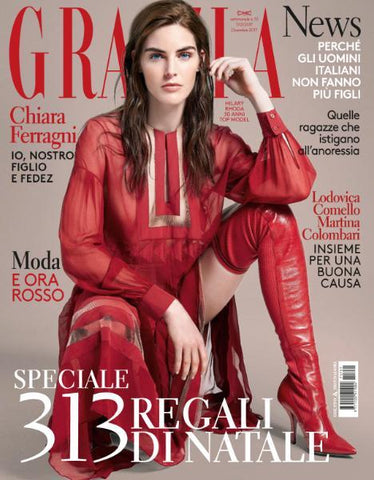 GRAZIA Italia Magazine December 2017 HILARY RHODA Margot Robbie KURT COBAIN