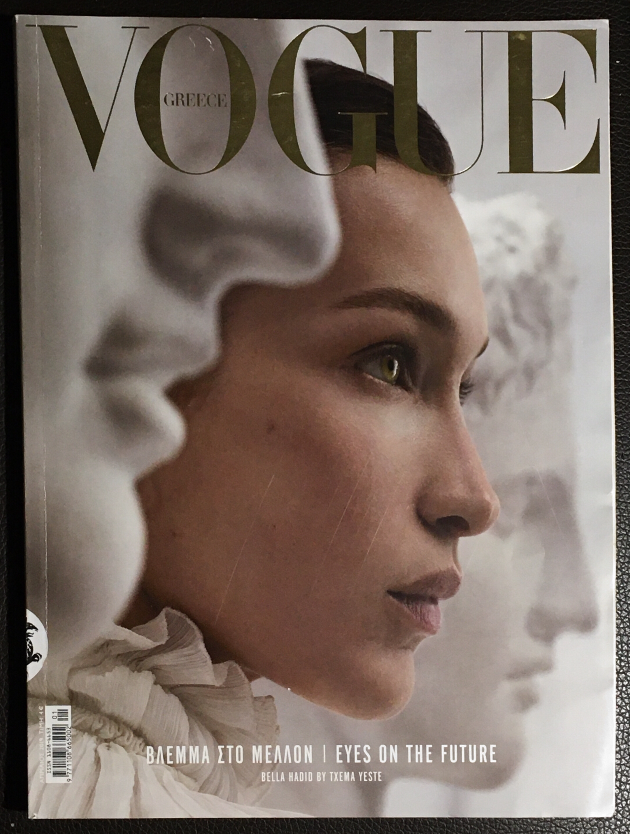VOGUE Greece Magazine April 2019 BELLA HADID Liene Podiena DEBUT ISSUE