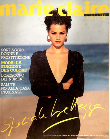 MARIE Claire Magazine Italia April 1990 YASMIN LE BON Fabrizio Ferri KATHLEEN TURNER