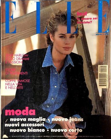 ELLE Italia Magazine February 1994 REBECCA ROMIJN STAMOS Gail Elliott CHRISTINA KRUSE