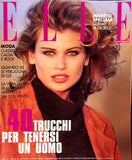 ELLE Italia Magazine November 1991 DANIELA PESTOVA Carmen Schwarz CARLA BRUNI - magazinecult