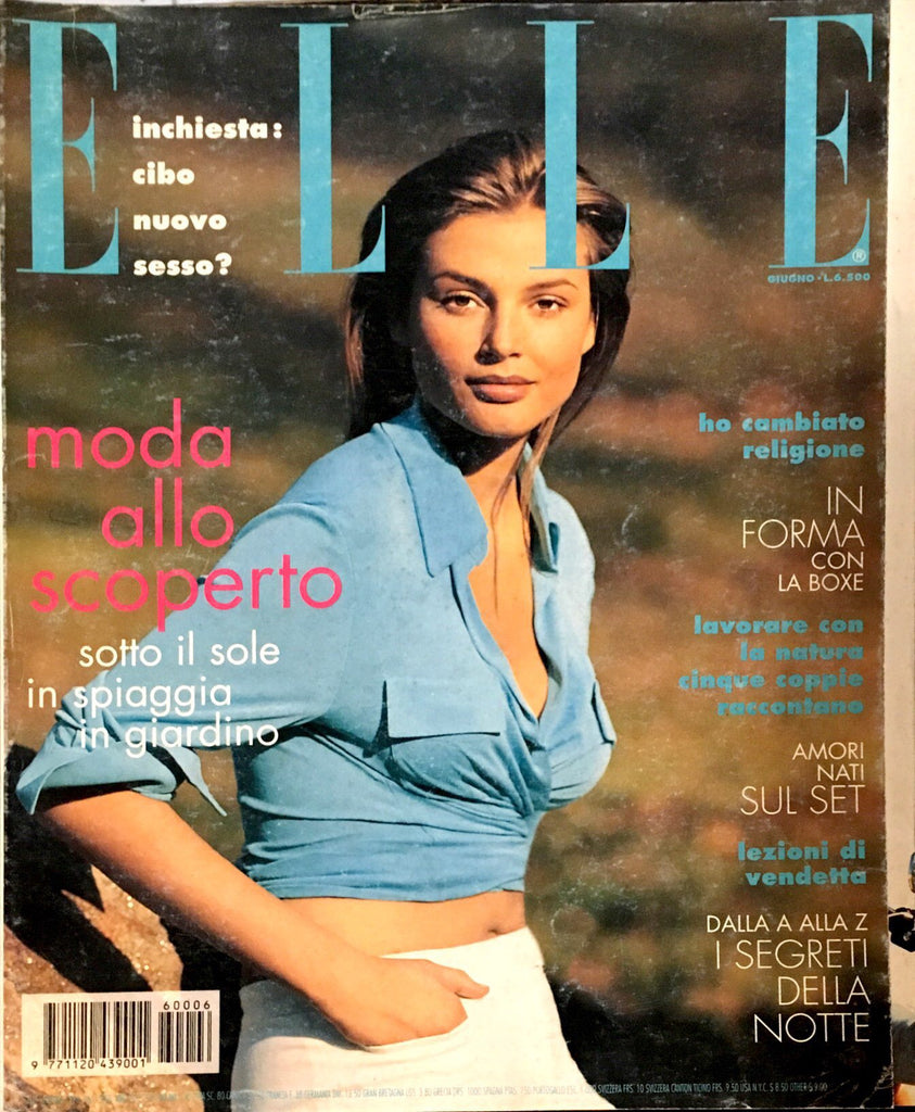 ELLE Italia Magazine June 1996 BRIDGET HALL Vanessa Lorenzo ESTELLA WARREN Stephanie Seymour - magazinecult