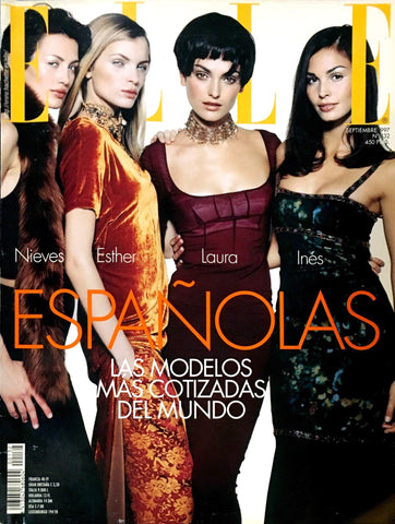 ELLE Magazine Spain September 1997 ESTHER CANADAS Nieves Alvarez VANESSA LORENZO