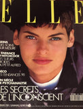 ELLE France Magazine October 1989 LINDA EVANGELISTA Claudia Schiffer EMMA SJOBERG