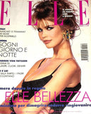 ELLE Italia Magazine 1992 CLAUDIA SCHIFFER Daniela Pestova REBECCA ROMIJN STAMOS