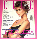 ELLE Italia Magazine 1992 CLAUDIA SCHIFFER Daniela Pestova REBECCA ROMIJN STAMOS