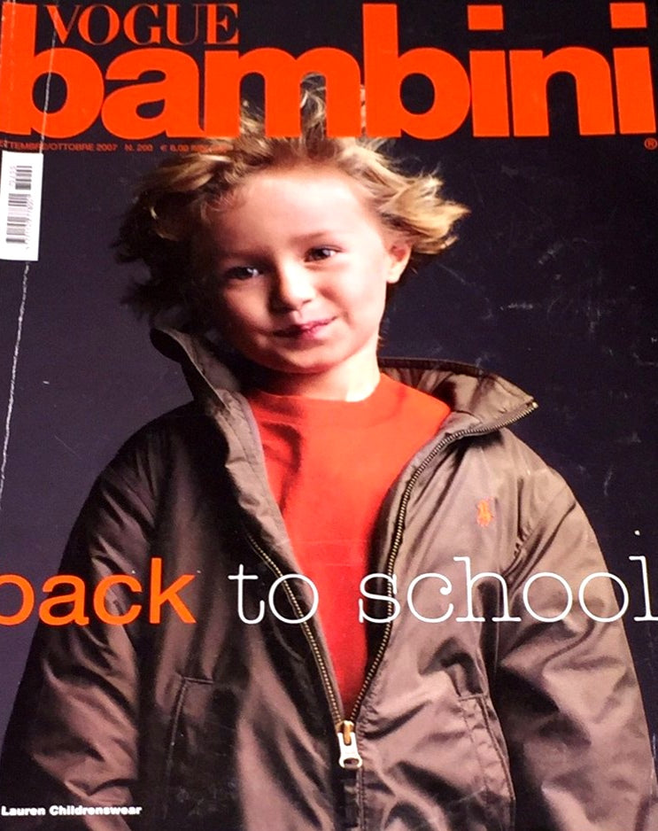 VOGUE BAMBINI Kids Children Enfant Fashion ITALIA Magazine September 2007