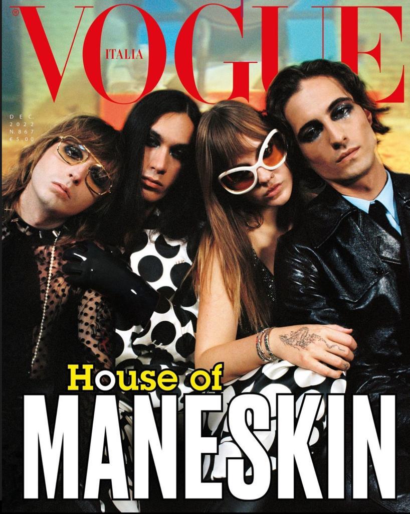 VOGUE Magazine Italia December 2022 MANESKIN Abby Champion MATY FALL Brand New