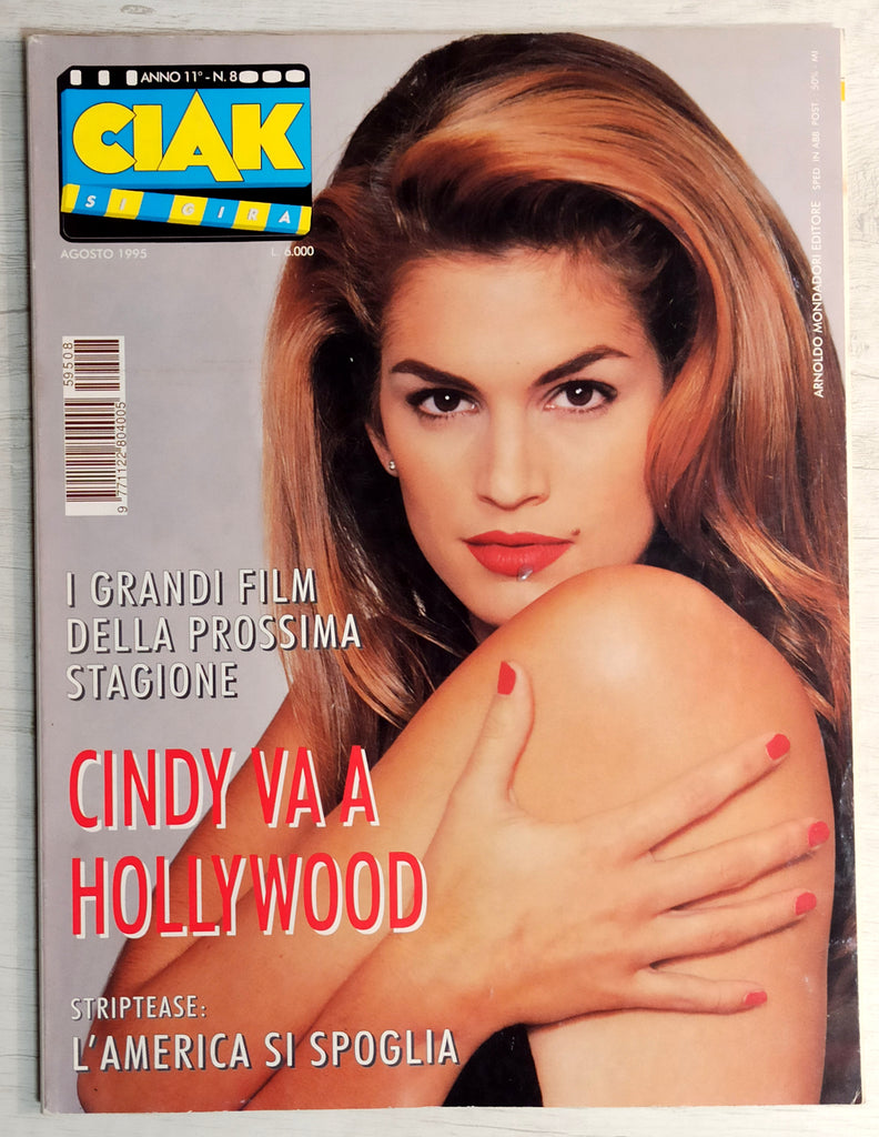 CIAK Magazine Italia August 1995 CINDY CRAWFORD Lana Turner