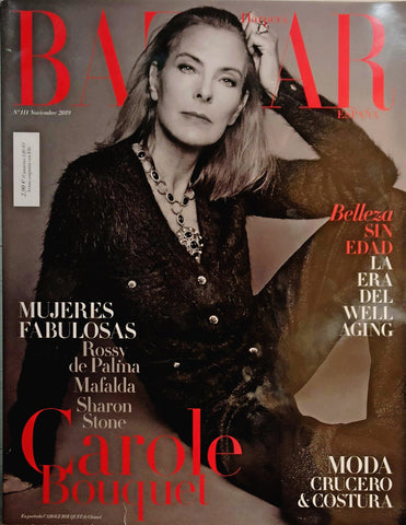 HARPER'S BAZAAR Magazine Spain November 2019 CAROLE BOUQUET Sharon Stone