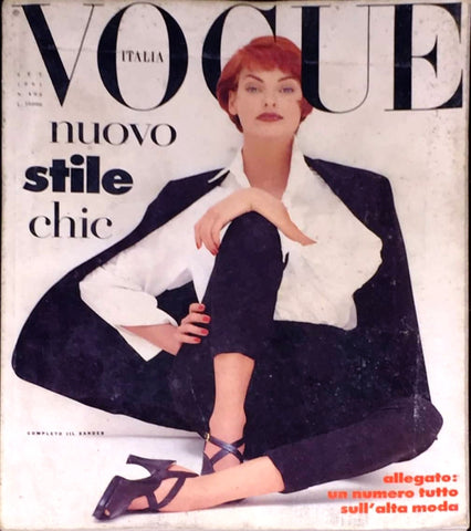 VOGUE Magazine Italia September 1991 LINDA EVANGELISTA Judit Masco HELENA CHRISTENSEN