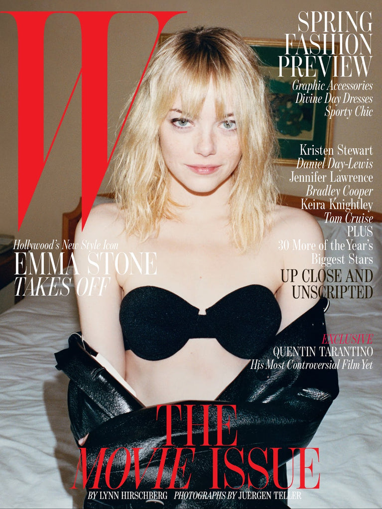 W Magazine February 2013 EMMA STONE Juergen Teller CARA DELEVINGNE Ben Whishaw