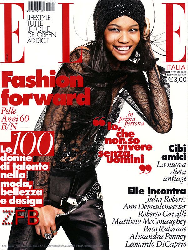 ELLE Italia Magazine October 2010 CHANEL IMAN Caroline Winberg STELLA MAXWELL