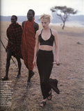ELLE Italia Magazine March 1996 KAREN MULDER Valeria Mazza SUSAN HOLMES Kati Tastet - magazinecult