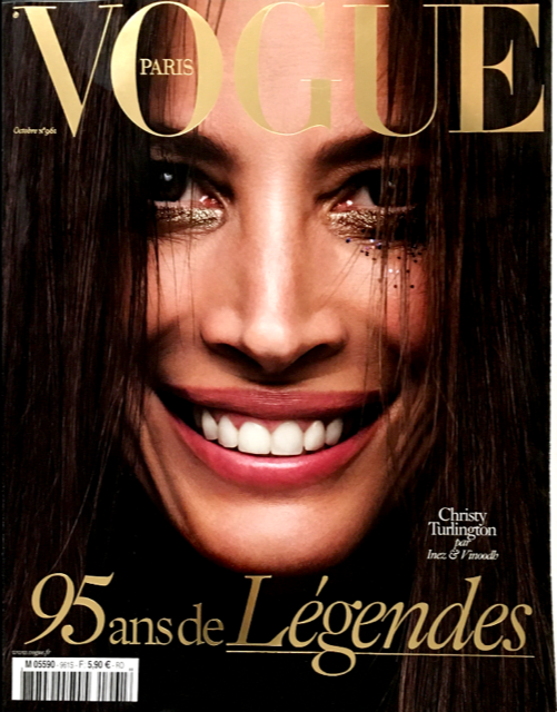 VOGUE Magazine Paris October 2015 CHRISTY TURLINGTON Lily Rose Depp TAYLOR HILL Veruschka