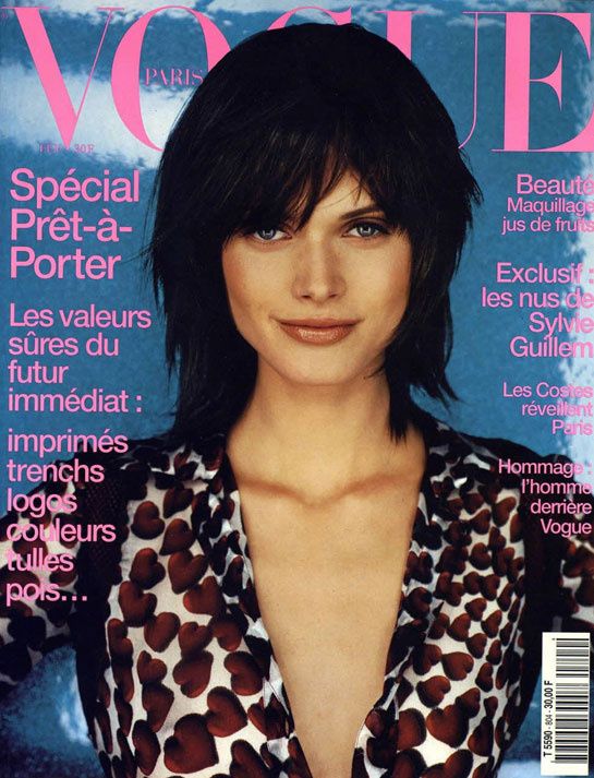 VOGUE Magazine Paris February 2000 MALGOSIA BELA Raquel Zimmermann MINI ANDEN