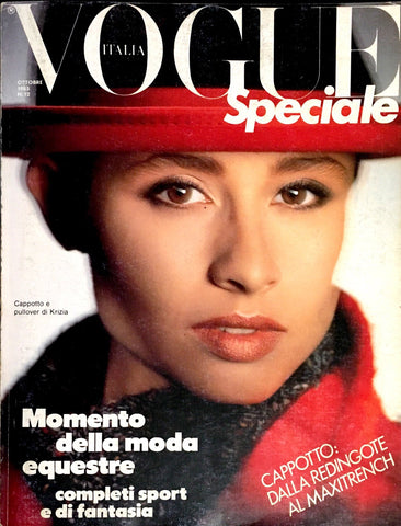 VOGUE Magazine Italia October 1985 NATHALIE GABRIELLI Yasmin Le Bon SPECIALE #12