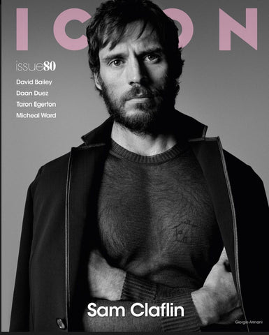 ICON Magazine #80 April 2023 SAM CLAFLIN Taron Egerton MICHEAL WARD Daan Duez