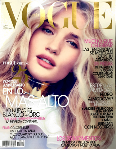 VOGUE Magazine Spain March 2013 Rosie Huntington Whiteley BO DON Anna Selezneva