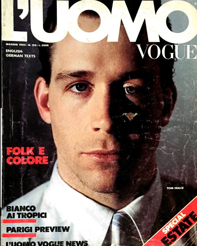L' UOMO VOGUE Magazine May 1985 TOM HULCE