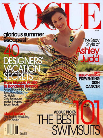 VOGUE Magazine US June 2002 ASHLEY JUDD Bridget Hall KAROLINA KURKOVA Jade Jagger